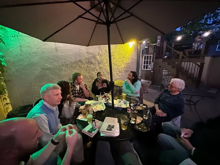 An evening Co-Laborative meetup under the lights
