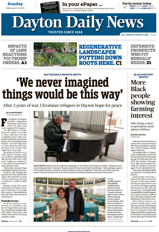 Work published in Dayton Daily News